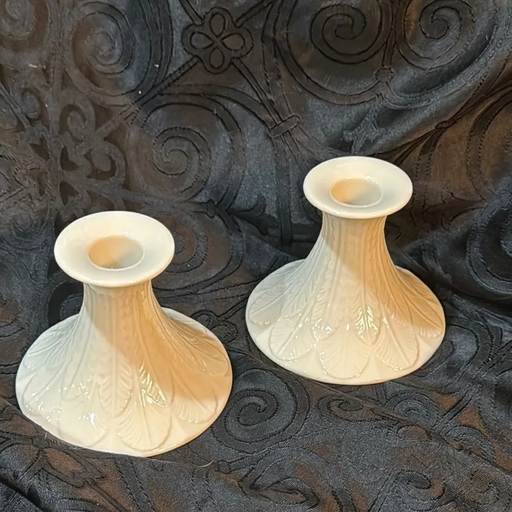 White Elegant Candle Holders